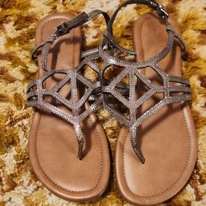 Kelly & Katie Metallic Sandals
